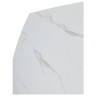 Керамические столы Стол BALDE 120 MATT WHITE MARBLE SOLID CERAMIC / BLACK, ®DISAUR