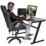 Игровые столы Компьютерный геймерский стол Epic glow 120х60х75см с LED подсветкой, подстаканником, крючком для наушников