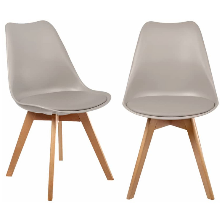 Стулья Комплект из 2-х стульев Eames Bon латте