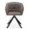 Стул-кресло Дарк крутящееся серое / графит / черное