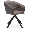 Стул-кресло Дарк крутящееся серое / графит / черное