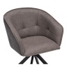 Стул-кресло Дарк крутящееся серое / графит / черное