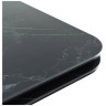 Столы Стол Arthur раскладной 120-184x80x75см, керамогранит чёрный мрамор Greys Black, чёрный