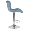 Стул барный DOBRIN BARNY, регулируемый, пудрово-голубой велюр (MJ9-74), хром
