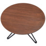 Круглый стол DT-62 Walnut со шпонированной столешницей