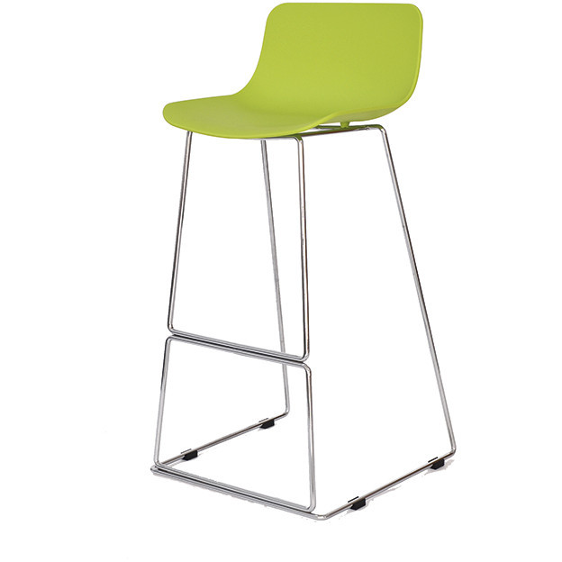 Барный стул CT-398 пластиковый на металлокаркасе цвет лайм