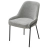 Стулья для гостиной Стул GAVI Garna-018 серый, ткань / черный каркас, ®DISAUR