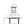 Керамические столы Джек 140(200)х80 белый мрамор alpin white / черный