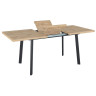 Ламинированные столы Стол обеденный NORMAN 138-180/85 (корпус дуб канзас Чёрный)