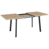 Ламинированные столы Стол обеденный NORMAN 138-180/85 (корпус дуб канзас Чёрный)