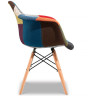 Стул-кресло PW 0828 patchwork в стиле Eames