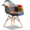 Стул-кресло PW 0828 patchwork в стиле Eames