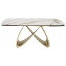 PALACIO 180  стол с керамической столешницей, цвет KL-188  / каркас шампань, ®DISAUR