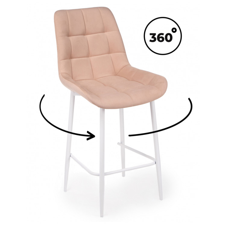 Барные стулья Челси 360 бежевый (zd 210) / белый np