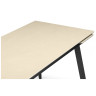 НОРМАН 140 стол с керамической столешницей, цвет okara light yellow / черный