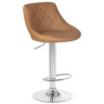 DOBRIN LOGAN барный стул с обивкой искусственной кожей, цвет мокко