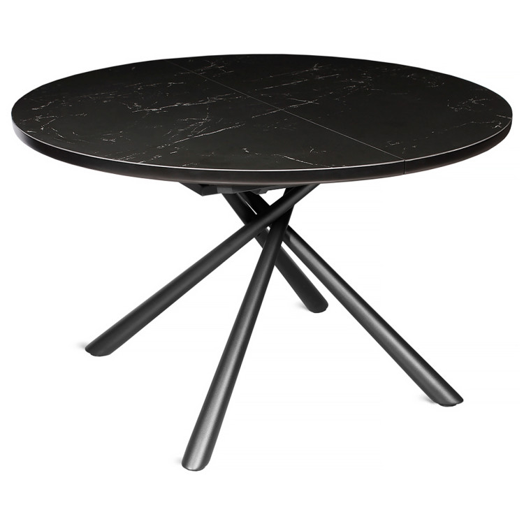 ALDO круглый стол, раздвижная столешница с керамическим покрытием