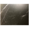 Стол обеденный CORNER 120 раздвижной, столешница керамическая MATT BLACK MARBLE SOLID CERAMIC, каркас BLACK, DISAUR