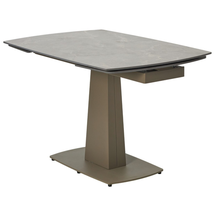 Керамические столы Стол BALDE 140 MATT LATTE STONE SOLID CERAMIC / TAUPE, ®DISAUR