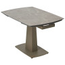 Керамические столы Стол BALDE 140 MATT LATTE STONE SOLID CERAMIC / TAUPE, ®DISAUR