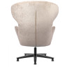 Дизайнерское лаунж-кресло TEDDY латте шенилл