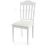 MIDEA WHITE классический деревянный стул с мягким сиденьем
