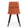 ЧИЛИ стул с обивкой тканью велюр, цвет терракотовый / каркас черный
