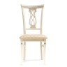 ФЛАВИАН стул из массива дерева, цвет слоновая кость / золото