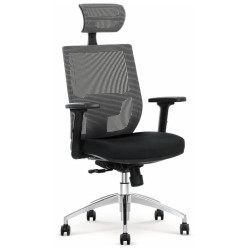 Кресло компьютерное Halmar ADMIRAL (черный/серый)