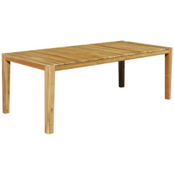 Обеденные столы для дачи столешница массив дерева. AURA 215 