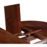 ПАВИЯ-100 раздвижной деревянный стол для кухни на одной опоре, max длина 130 см