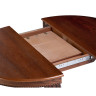 ПАВИЯ-100 раздвижной деревянный стол для кухни на одной опоре, max длина 130 см
