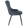 Стулья для гостиной DC444 Стул мягкий, МАРЕНГО#MJ 420-13 велюр, каркас металл черный