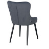 Стулья для гостиной DC444 Стул мягкий, МАРЕНГО#MJ 420-13 велюр, каркас металл черный