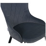 Стулья для гостиной DC444 Стул мягкий, МАРЕНГО#MJ 420-13 велюр, каркас металл черный