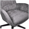 Дизайнерское лаунж-кресло TEDDY серый шенилл