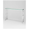 Дизайнерские консоли БРУКЛИН 115*30 серебро, каркас нержавеющая сталь