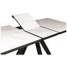 ELIOT.CR 140 раздвижной обеденный стол на металлических ножках, столешница с керамическим покрытием, max длина 180 см