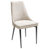 NEPAL-P стул на металлическом каркасе с обивкой тканью велюр, цвет латте (#25)