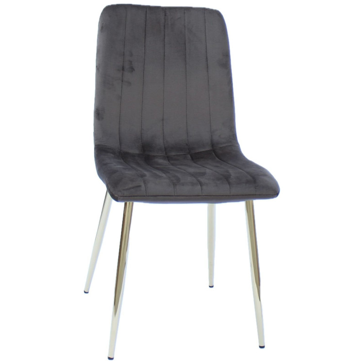 LAOS стул с велюровой обивкой СЕПИЯ КОРИЧНЕВЫЙ#h47 велюр, каркас металл золото КРУГЛЫЙ