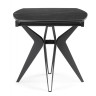 РИПОЛЬ 160 стол с керамической столешницей, цвет черный мрамор (shakespeare black)