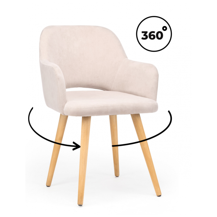 Деревянные стулья Эолин 360 латте (glory 10) / светлое дерево