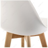BURBON нерегулируемый барный стул на деревянных ножках в стиле Eames