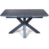LINCOLN 140 раздвижной обеденный стол со столешницей из глазурованного стекла, max длина 180 см 