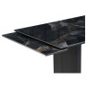 Керамический стол Монерон 200(260)х100х77 black paradise / черный