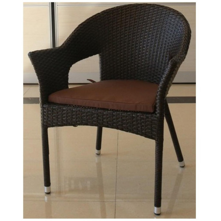 Y79A-W53 плетеное кресло из искусственного ротанга, цвет коричневый