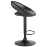 Стул барный DOBRIN MIRA BLACK, регулируемый, экокожа, черный