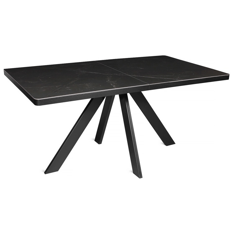 ELIOT.CR 160 раздвижной обеденный стол на металлических ножках, столешница с керамическим покрытием, max длина 205 см