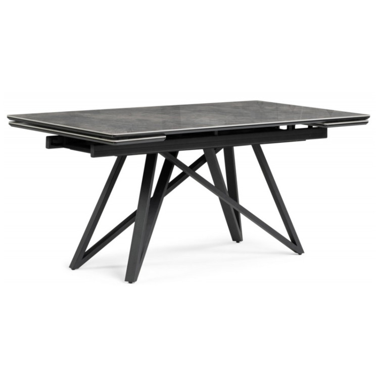 ВИЛСОН 160 обеденный стол с керамической столешницей, цвет серый мрамор