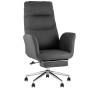 Кресла руководителя Кресло руководителя TopChairs Solid NC с оттоманкой серый
